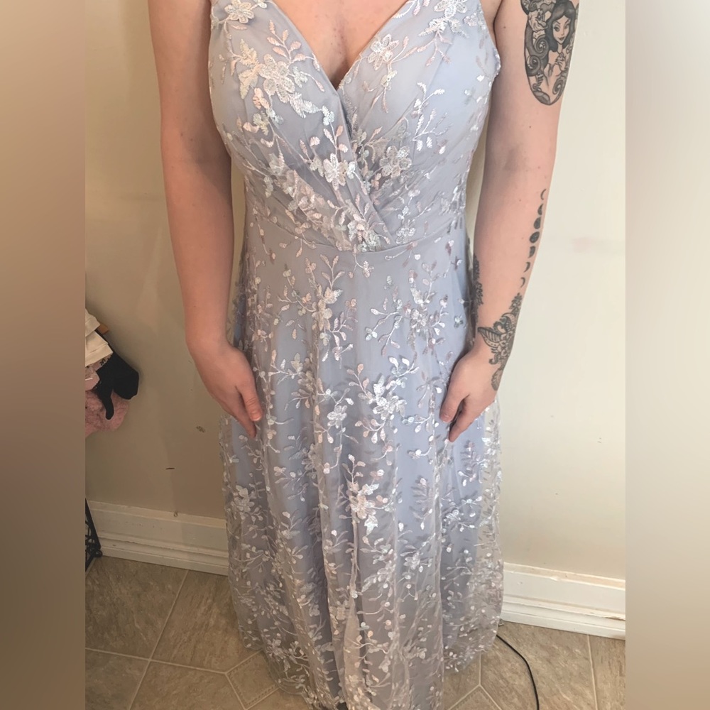 Iced Blue Formal Dress